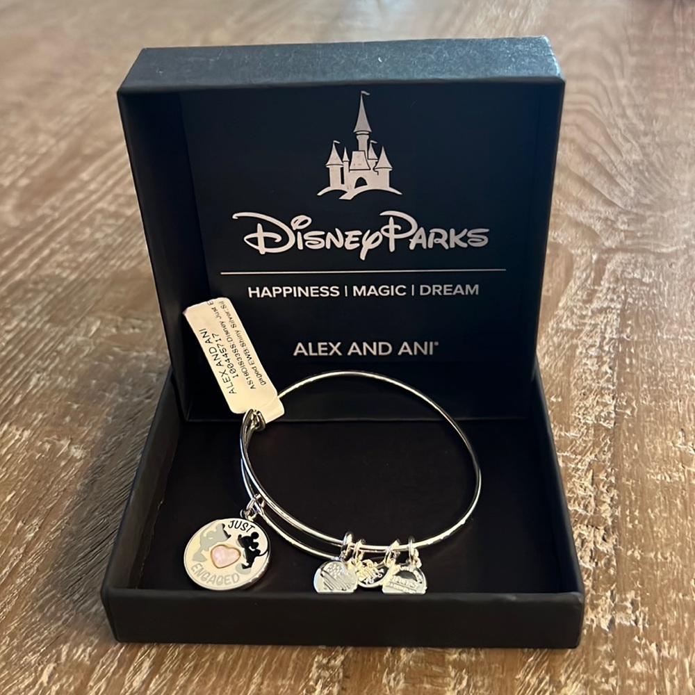 Alex and Ani Just Engaged Disney Charm Bracelet